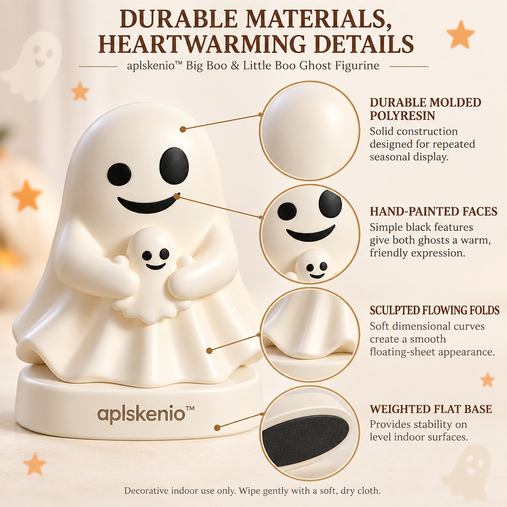 aplskenio™ Big Boo & Little Boo Ghost Figurine