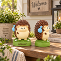 aplskenio™ Cute Hedgehog Garden Figurine with Bindle