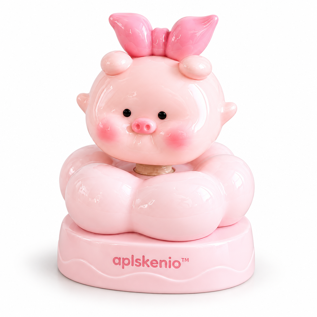 aplskenio™ Blushing Piggy Bobblehead Figurine