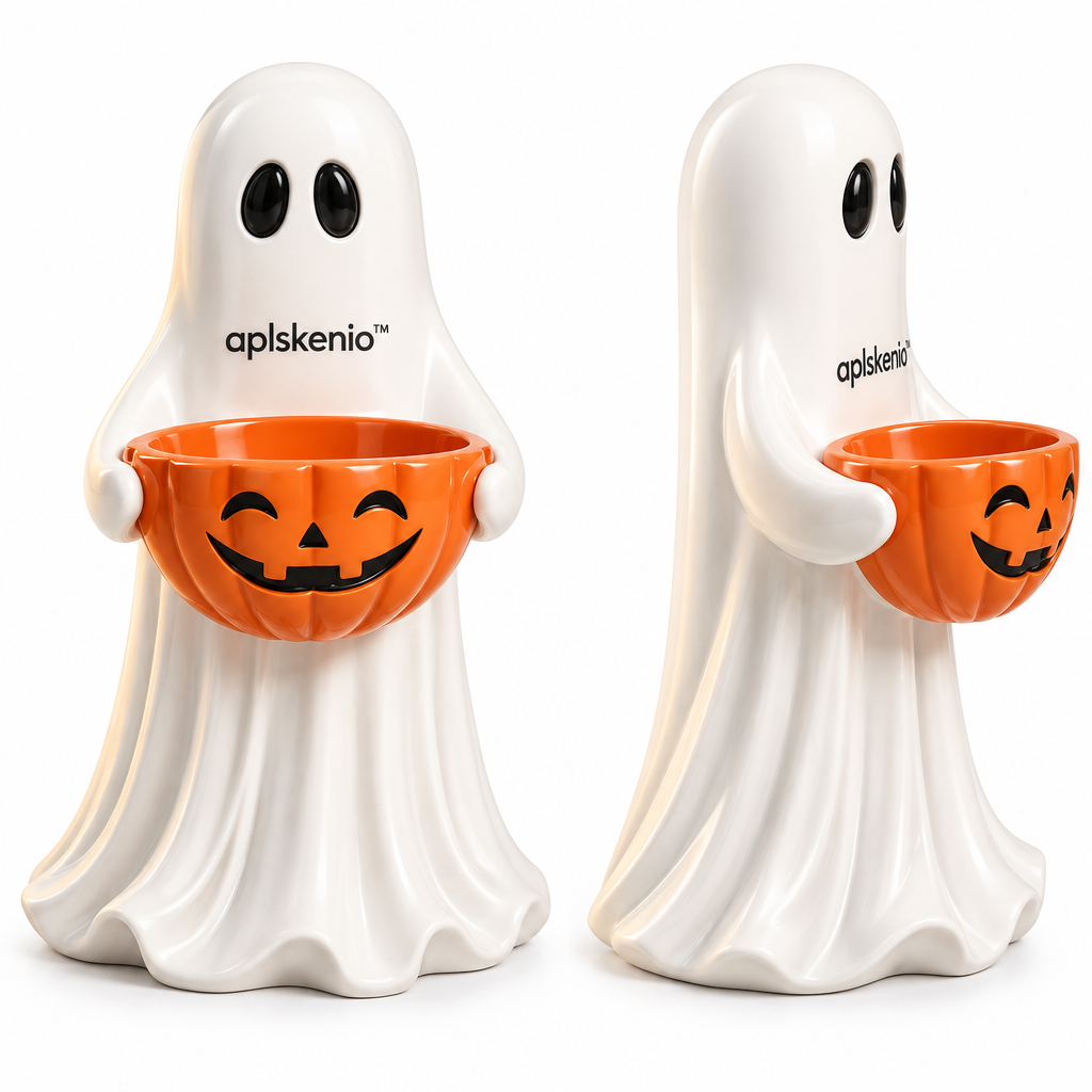 aplskenio™ Halloween Ghost Candy Bowl Holder