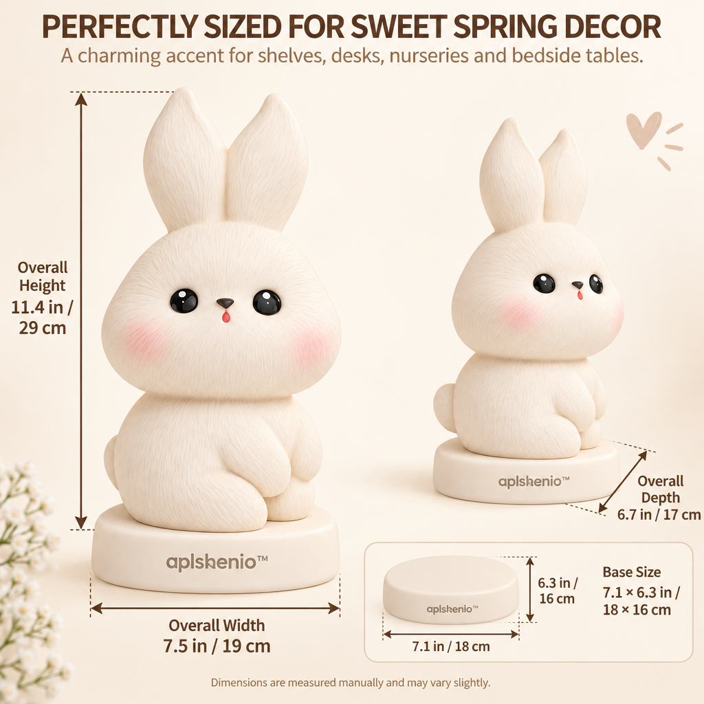 aplskenio™ Sweet Blush Bunny Figurine