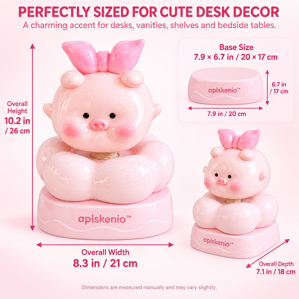 aplskenio™ Blushing Piggy Bobblehead Figurine