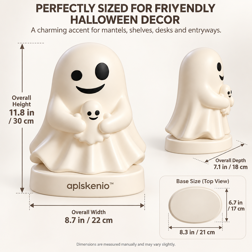 aplskenio™ Big Boo & Little Boo Ghost Figurine