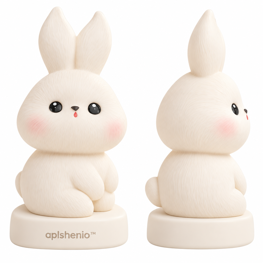 aplskenio™ Sweet Blush Bunny Figurine