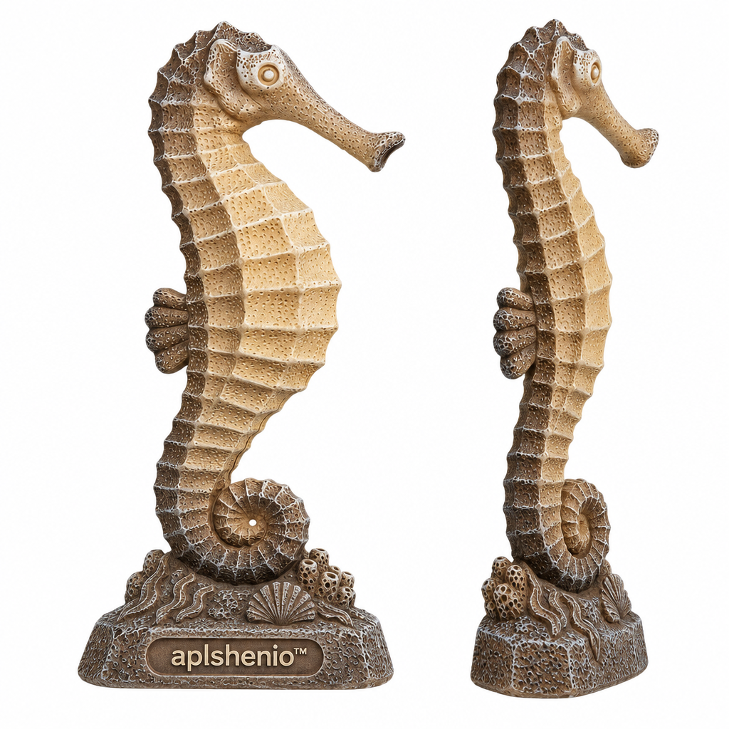 aplskenio™ Coastal Seahorse Tabletop Sculpture