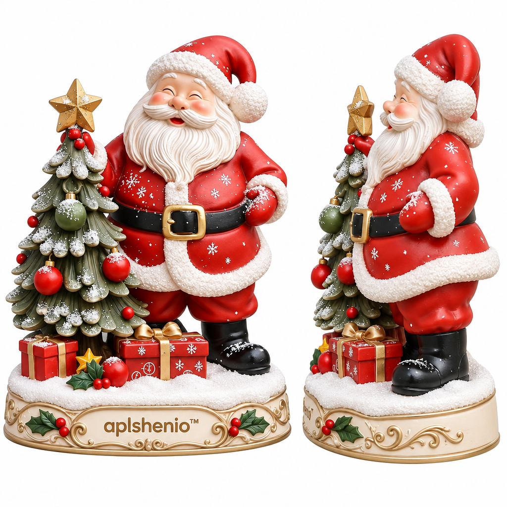 aplskenio™ Santa’s Christmas Tree Figurine