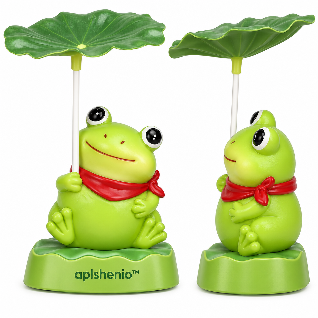 aplskenio™ Lotus Leaf Frog Garden Figurine