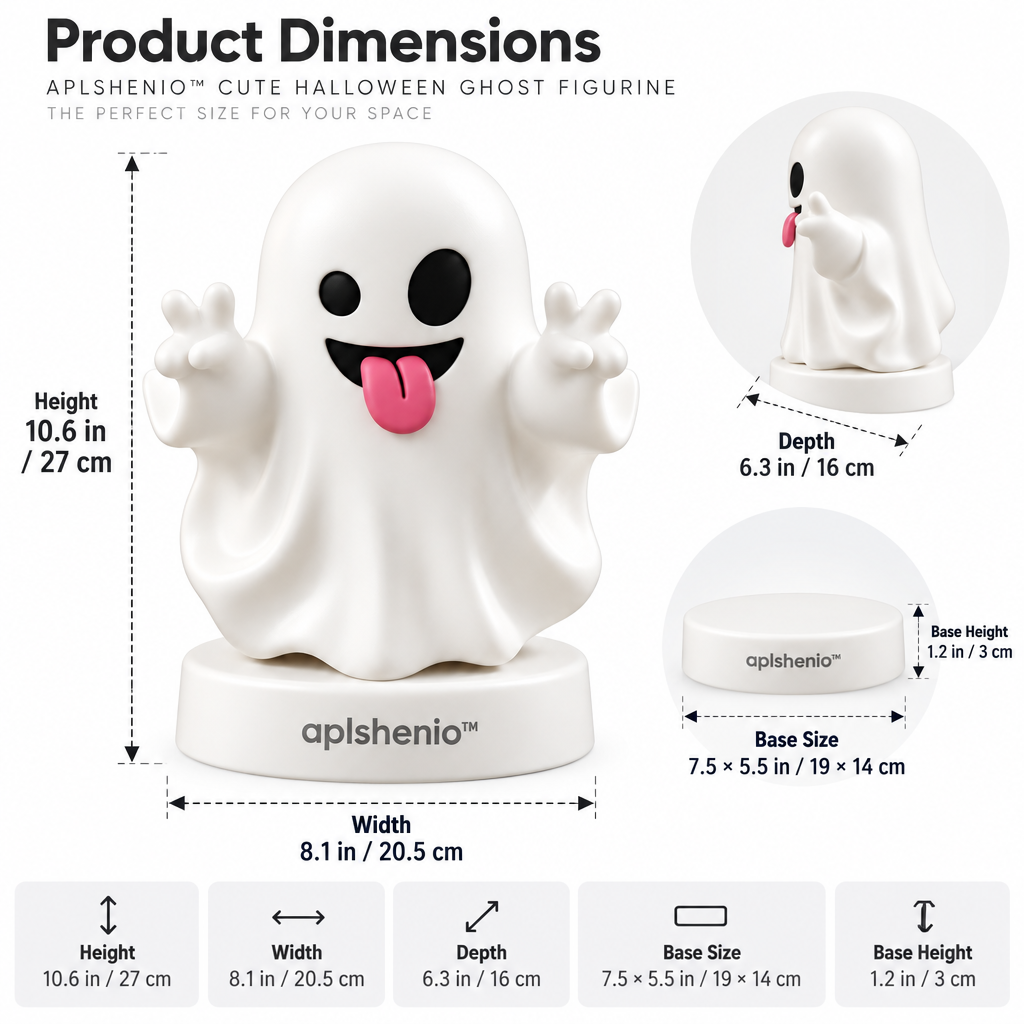 aplshenio™ Cute Halloween Ghost Figurine