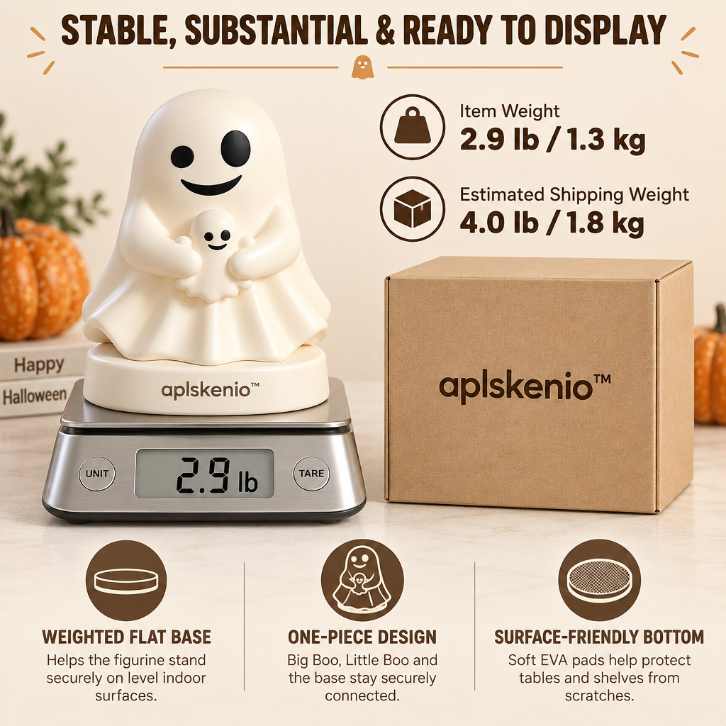 aplskenio™ Big Boo & Little Boo Ghost Figurine