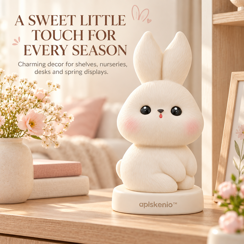 aplskenio™ Sweet Blush Bunny Figurine