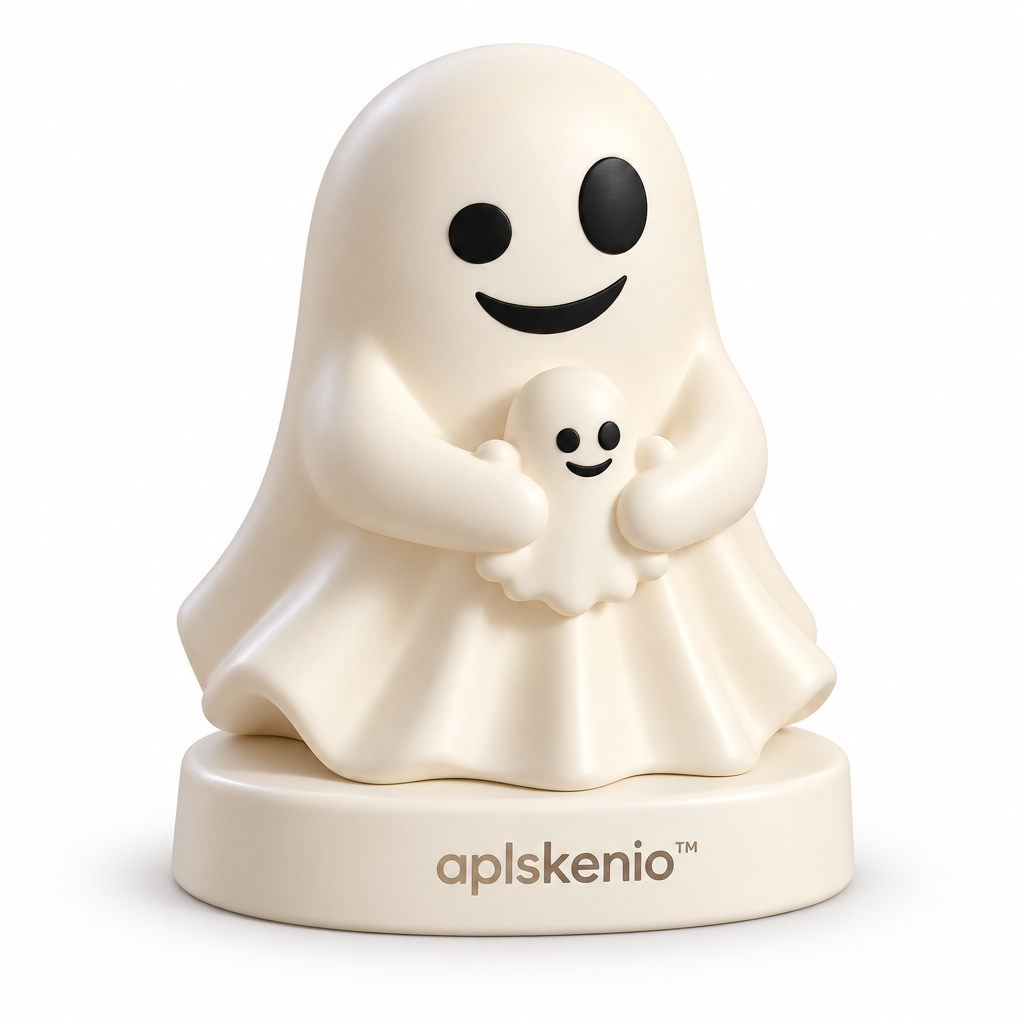 aplskenio™ Big Boo & Little Boo Ghost Figurine