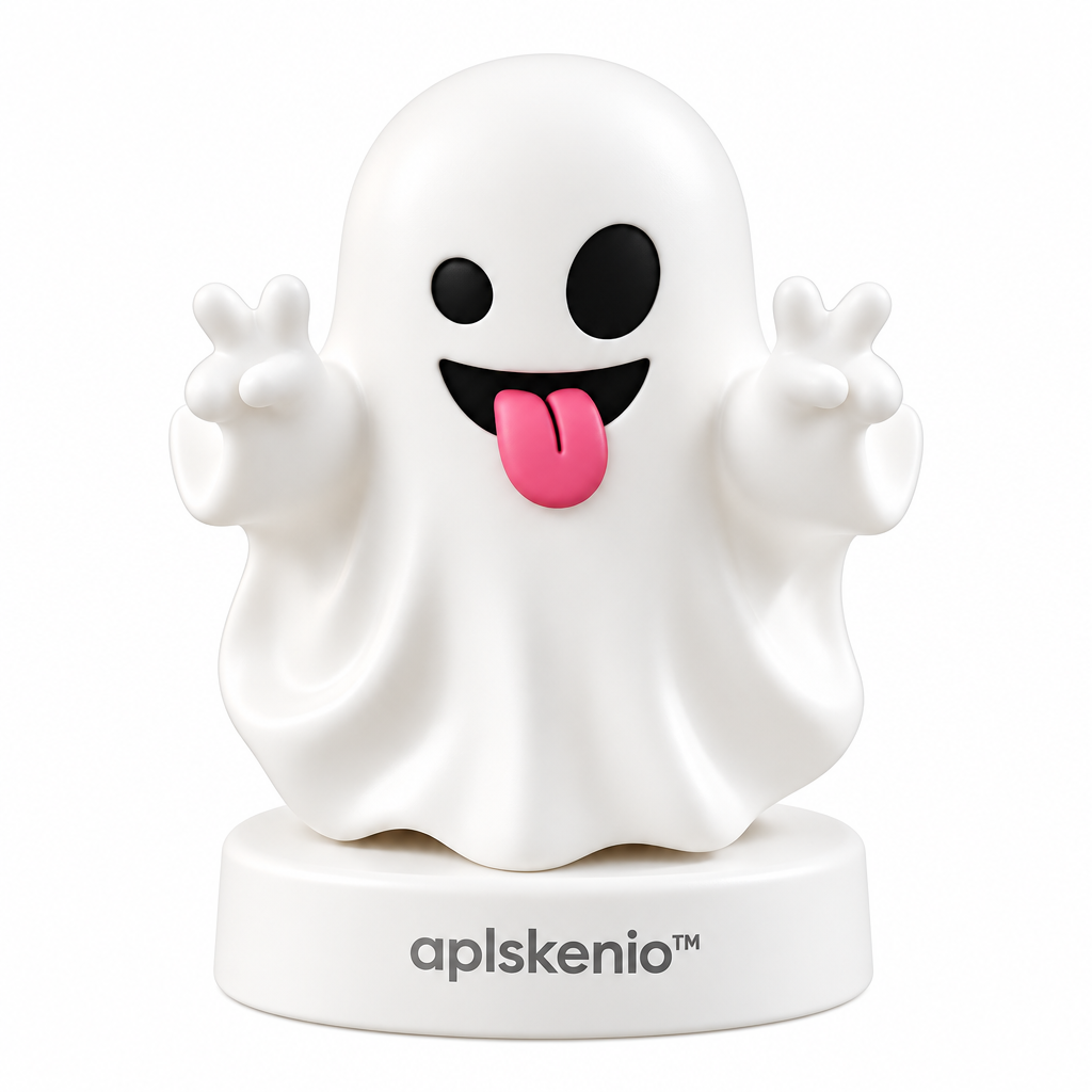 aplskenio™ Cute Halloween Ghost Figurine