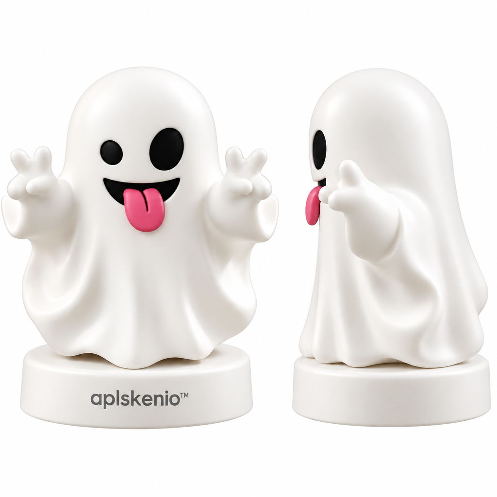 aplskenio™ Cute Halloween Ghost Figurine