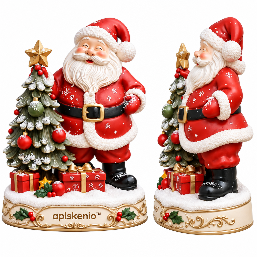 aplskenio™ Santa’s Christmas Tree Figurine